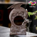 Incense Waterfall Incense Burner Ceramic Dragon Decorative Game Mixed Incense Cone Waterfall Smoking room Decor