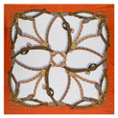 Nueva cadena de cinturón 130 cm bufanda cuadrada bufandas de marca de lujo para damas bufanda de seda de sarga mujer pañuelo chal Echarpe Tuaban