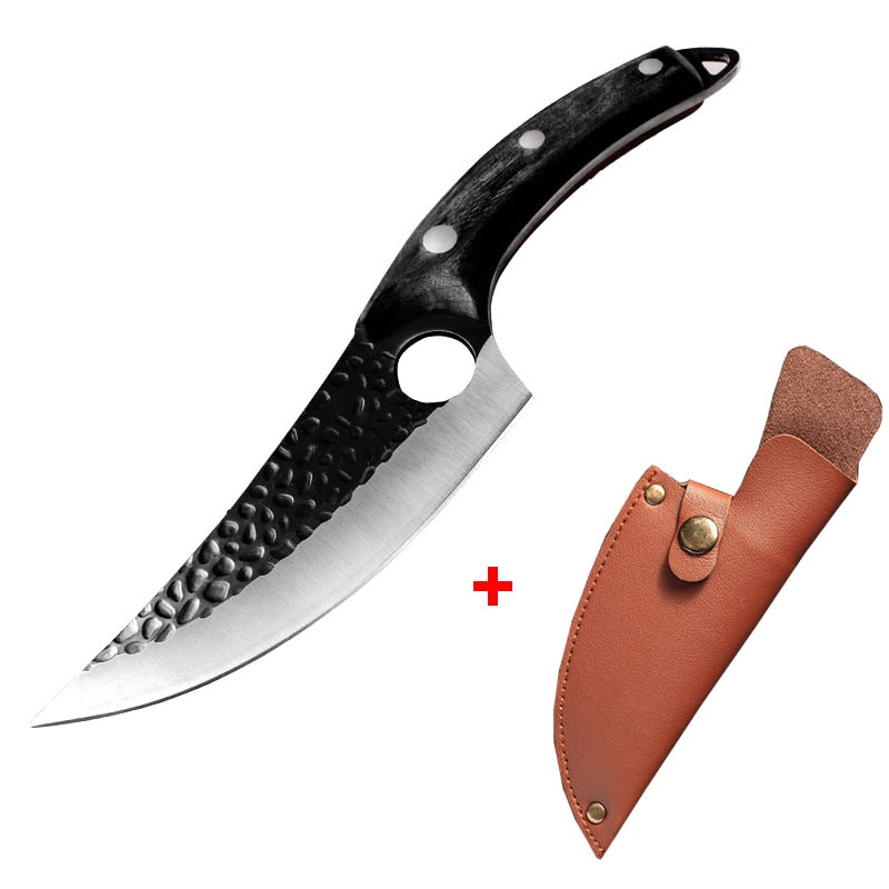 Cuchillo de cocina afilado, cuchillos para deshuesar, cuchillo de Chef para carne con funda, herramienta de cocina