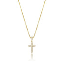 TOPGRILLZ 925 Sterling Silber Iced Zirkon Kreuz Anhänger Mode Hip Hop Schmuck für Frauen