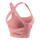 SHINBENE CROSS Anti-Schweiß Athletic Training Yoga Sport-BHs Crop Top Damen Kuschelweiche Push-Up Gepolsterte Gym Fitness Workout BHs