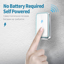 VeryHome Wireless Doorbell Waterproof Self-powered Button Smart Door Bell Sets Home Welcome Outdoor House Chimes  Receiver