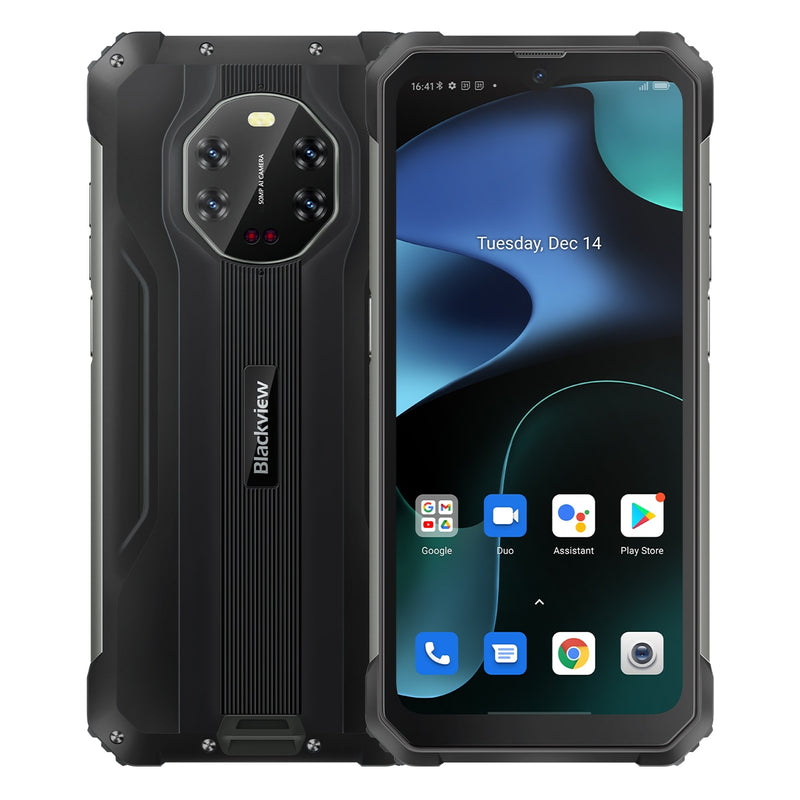 [Auf Lager] BLACKVIEW BV8800 Robustes Smartphone 90 Hz Display 8 GB + 128 GB Helio G96 8380 mAh 50 MP Kamera Mobiltelefon Globale Version