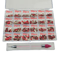 21 Grids Crystals Diamonds Nail Rhinestones Set 3100pcs FlatBack Rhinestones Kit Sparkling Nail Art With 1 Pen For Decorations