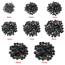 100Pcs 3-12mm Black Plastic Safety Eyes For Bear doll Animal Puppet DIY Crafts Children Kids Toys Eyes Accessories