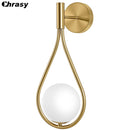 Lámpara de pared Led para sala de estar, dormitorio Simple moderno, lámparas de pared para cabecera, decoración de pared para el hogar, lámpara de noche de cristal para dormitorio, iluminación Led