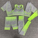 Women 2/3/5pcs Yoga Set Running Seamless Gym Workout Short Sleeve+Top Sport+Leggings+shorts+bra Fitness Suit Yoga Suit