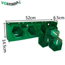 Kreative dekorative Hängetöpfe Hydrokultur Holz Blumenkasten Fotorahmen Blumentopfhalter Vertikale Gartenwand Kunststoff Pflanzer