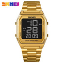 SKMEI 2 Time Men Digital Sport Watches Brand Countdown Stopwatch Fashion LED Electronic Wristwatch Male Reloj Hombre