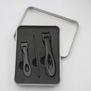 3PCS/SET Nail Clippers Stainless Steel Nail Cutter Toenail Nail File Manicure Trimmer Toenail Clippers for Thick Nails With Box