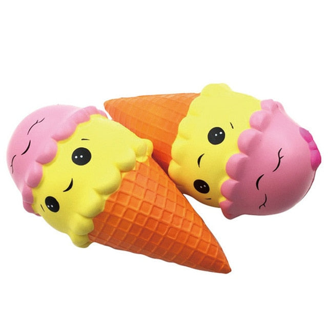 New Squishy Kawaii Ice Cream Slow Rising Gags Practical Jokes Toy Squish Antistress Kawaii Squishies Squeeze Food Wholesale