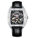 2020 new AILANG automatic mechanical men military luxury brand-name business hollowed out waterproof gents watches Rubber strap