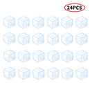 24Pcs Table Chair Leg Mat Rubber Caps Floor Protectors Cover Pads Furniture Foot Chair Leg Tips End Caps Covers Floor Protectors