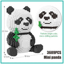 3689pcs DIY Assemable Panda Mini Blocks Educational Animal Toys for Children Building Blocks Model Bricks