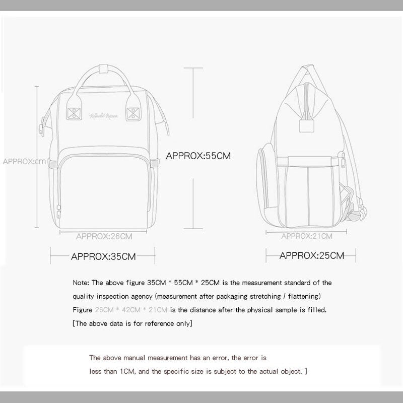 Disney Classic Mickey Minnine Series Baby Diaper Bag Backpack With USB Mummy Bag For Travel Large Capacity Maternity Nappy Bags