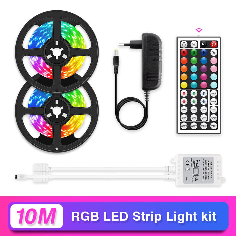 RGB LED Strip Light 5050 Flexible Ribbon LED Light Strip DC12V 5M 10M 20M Remote Full Kit For Living Room / Bed Room / Kitchen