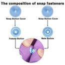 360 Sets T5 Plastic Snap Button with Snaps Pliers Tool Kit & Organizer Containers,Easy Replacing Snaps,DIY Family Tailor