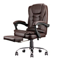 Office Swivel Chair Ergonomic Executive Game Chair Computer Chair w/Footrest High Back Adjustable Height&Angle Black/Cafe/Amber