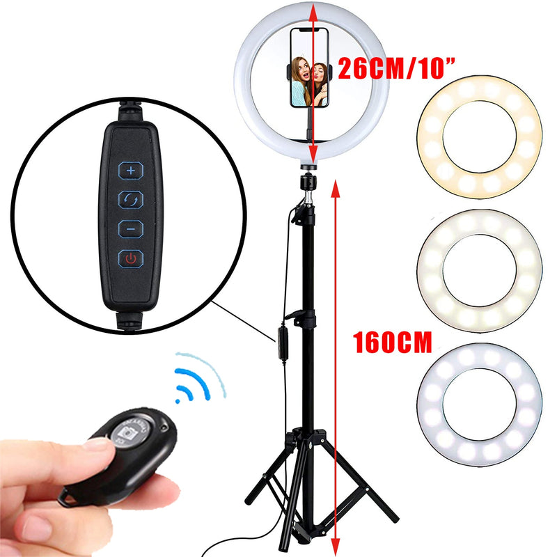 LED Füllringlicht 160CM Stativ Telefonhalter Selfie Make-up Live Streaming YouTube Dimmbare Ringlicht Fotolampe