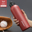 New Stainless Steel Water Bottle With Straw Direct Drinking 2 Lids Vacuum Flasks Insulated Travel Portable Thermal Climb Thermos