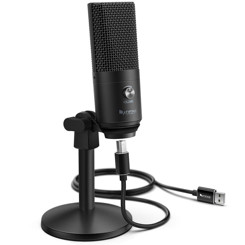 Micrófono USB FIFINE para computadora portátil y computadoras para grabar transmisión de voz en off Podcasting para audio y video K670