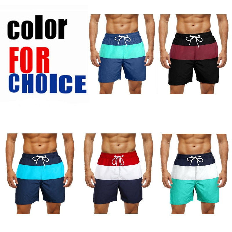 DATIFER New Quick Dry Mens Swim Shorts Summer Board Pants Surf Swimwear Beach Gym Swimsuit With Brief Mesh Lining Liner ES6C