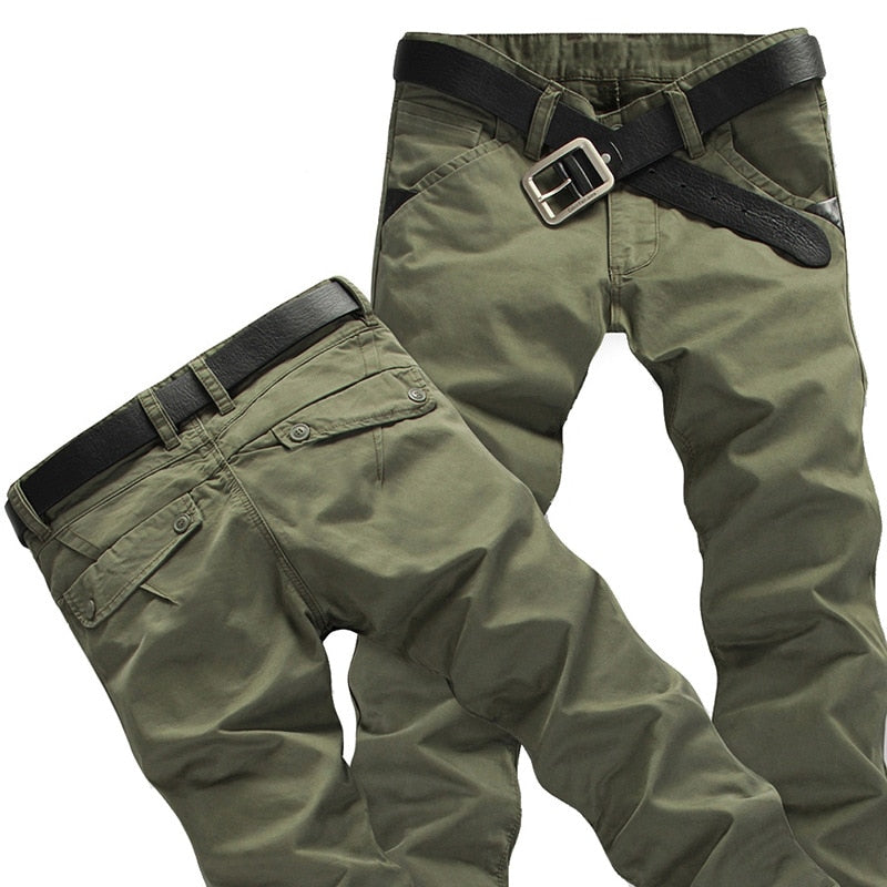 2021 Summer winter elasticity Mens Rugged Cargo Pants Silm Fit Milltary Army Overalls Pants Tactical Casual Trousers Hot Sale 38