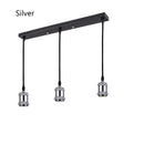 Retro Industrial Loft LED Bar Pendent Lamp E27 Socket Pendant lights Aluminum Dining Room Pendent Lights Kitchen Hanging Lamps