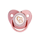 9 Farben Schnuller Babyparty Geschenk Bling Baby Dummy Silikon BPA frei Säuglingsnippel Neugeborene Schnuller für Babys Ich liebe Mama Papa