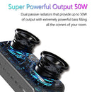 XDOBO X7 50 W Bluetooth-kompatibler Lautsprecher BT5.0 Tragbarer Audioplayer IPX5 Wasserdichte Soundbox Subwoofer Boombox TF-Karte AUX