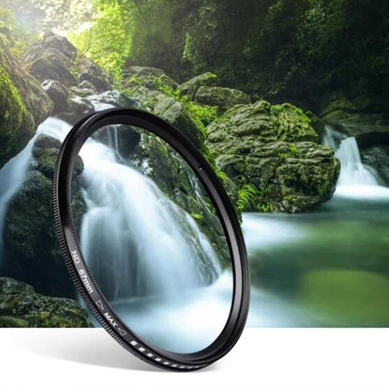 Dynamic ND2-400 Filter 52MM 58MM 62MM 67MM 72MM 77MM Slim Fader Variable ND Lens Filter Adjustable ND2 to ND400 Neutral Density