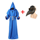Pest Arzt Christus Kostüme Männer Mönch Cosplay Pest Arzt Maske Steampunk Robe Priester Horror Zauberer Halloween Hexe Frauen