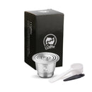 iCafilas Coffee Capsule For Nespresso Stainless Steel Coffee Capsules Refillable Reusable Filters For Espresso Coffee Machine