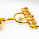 Crystal candle holder Big Menorah Candelabra Brass Gold holders 7 Branched Religious