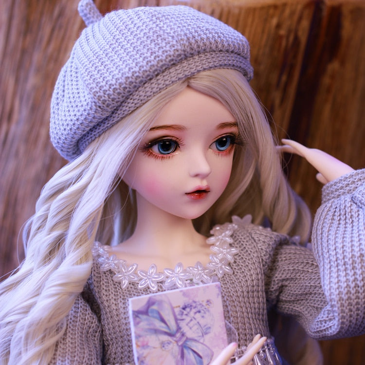 bjd doll 60cm gifts for girl Silver hair Doll With Clothes Change Eyes Doris Dolls Best Valentine&