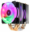 CPU Cooler High Quality 6 Heat-Pipes Dual-Tower Cooling 9cm RGB Fan LED Fan Support 3 Fans 3PIN CPU Fan For AMD And For Intel
