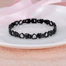 Pulsera Rainso de acero inoxidable a la moda para mujer con imán Energy Bio Health Care Jewerly pulsera vikingo amantes cadena de mano