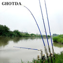 GHOTDA New Foldable Automatic Double Spring Angle Fishing Pole Tackle Bracket Anti-Rust Steel Fishing Bracket Rod Holder Fish Ta