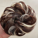 Tinashe Beauty banda elástica con cabello desordenado moño Scrunchy Chignon con banda elástica Messi postizos Donut para mujeres y niños