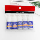 5 Stück/Packung Nagelkunstkleber Schnelltrocknender Klebstoff Acrylkunst Falsche Spitzen 3D-Dekoration Nagel Strass Nagelkleber Falsche Spitze Maniküre-Werkzeuge