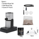 BORUiT Portable Molecular Cuisine Smoke Infuser Food Cold Smoke Generator Smoking Gun Meat Burn Smokehouse Cooking for BBQ Grill