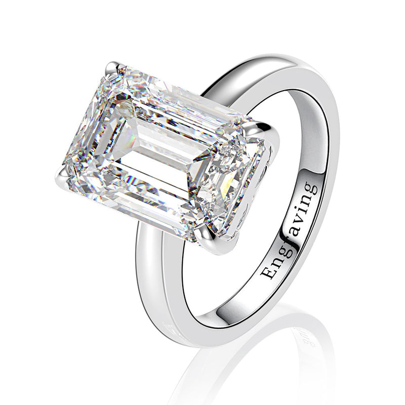 Wong Rain Classic 100% Plata de Ley 925 creada moissanita piedra preciosa boda compromiso diamantes anillo joyería fina al por mayor