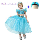 Film Mädchen Kind Sommer Jasmin Prinzessin Tanzkleid Kinder Aladdin Halloween Party Performance Kostüm Top Rock Hose Set