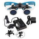 Dental Loupes Dental Magnifier Dental Lab Medical Loupes Magnification Binocular 2.5/3.5x Headlight Headlamp 3W/5W Seperately