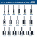 CMCP 10/15/18/28pcs Diamond Coated Drill Bit Set Tile Marble Glass Ceramic Hole Saw Drilling Bits For Power Tools 3mm-60mm