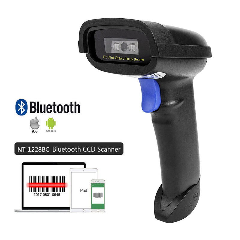 NETUM NT-1698W Handheld Wirelress Barcode Scanner AND NT-1228BL Bluetooth 1D/2D QR Bar Code Reader PDF417 for IOS Android IPAD