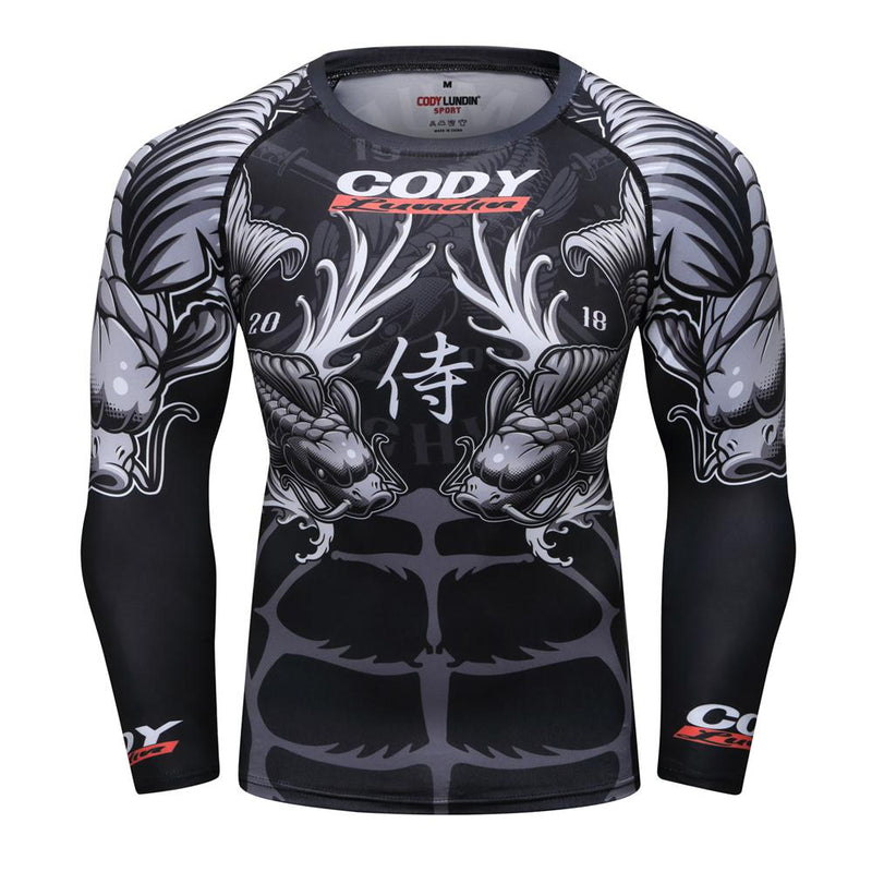MMA T-Shirt Herren Rashguard Jiu Jitsu Bjj T-Shirt Langarm Fitness Muay Thai Boxsport Pullover Mma Rashguard Boxtrikot