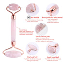 Slimming Massager Rose Quartz Roller Natural Jade Roller Microneedle Roller Jade Spatula Three-piece Skin Care Facial Massager