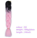 Black Star Hair Ombre Jumbo Extensiones de cabello trenzado Trenzas retorcidas de 24 pulgadas Fibra de cabello sintético para trenzado retorcido para mujeres