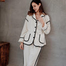 Autumn Winter Flannel Pajamas Set Women Loungewear Warm Thick 2PCS Sleepwear Loose Pijamas Suit Femme Pyjamas Pour Homewear